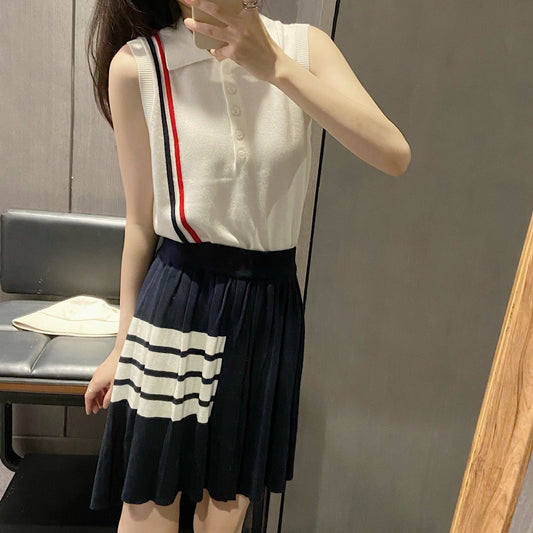 Thom Browne Women's Sleeveless Lapel Top