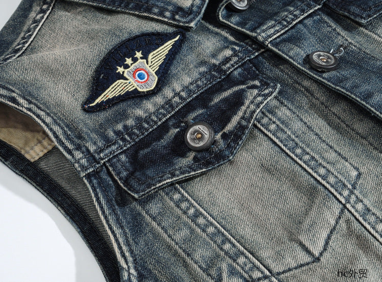 SOLO-DSQ2 25ss Denim Vest coat
