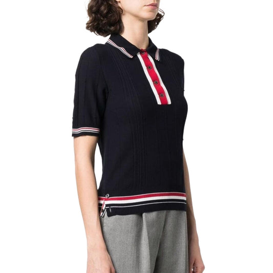 Thom Browne Women Ribbon POLO shirt