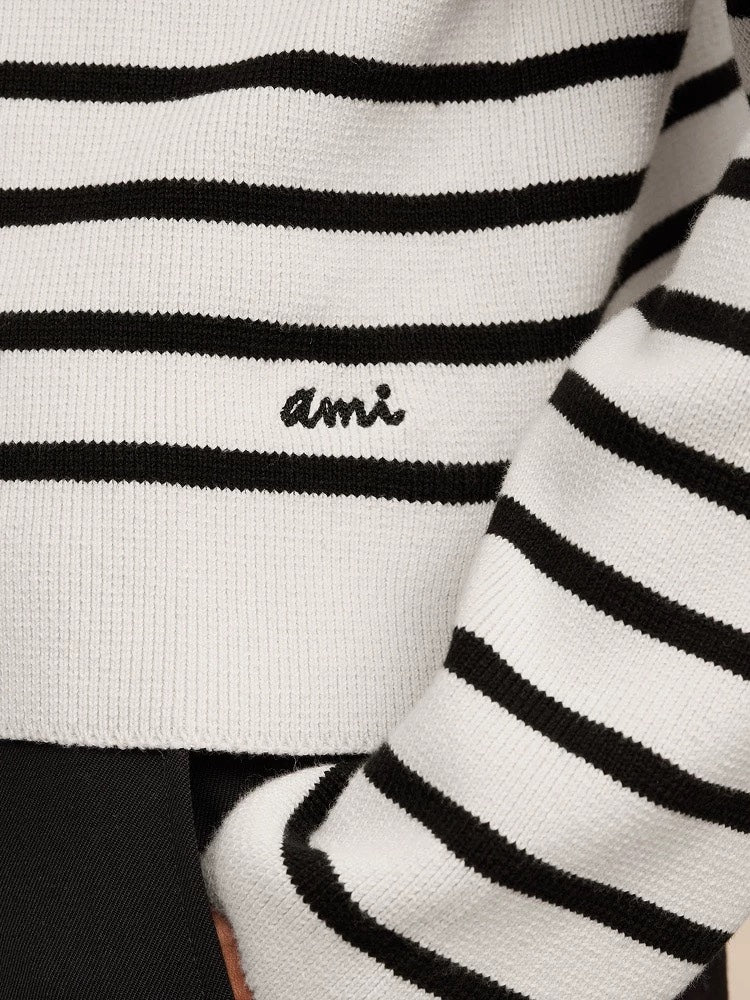 2026 AMI PARIS striped sweater