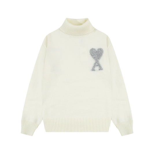Áo len cổ lọ Unisex AMI PARIS 2026