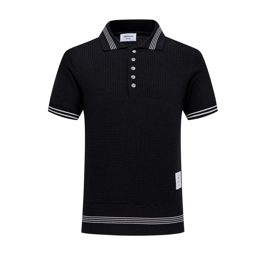 Thom Browne Waffle fabric POLO Shirt