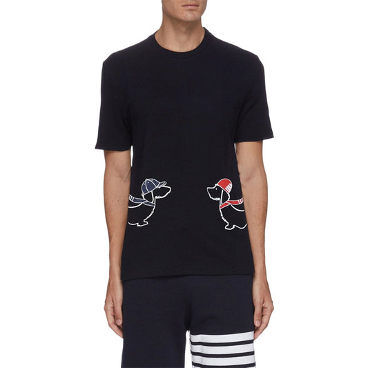 Thom Browne Puppy Embroidery T-shirt