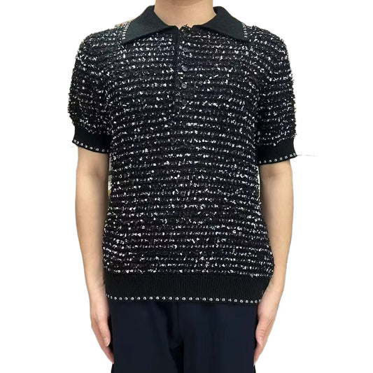 MThom Browne 2025ss Wool polo T-shirt