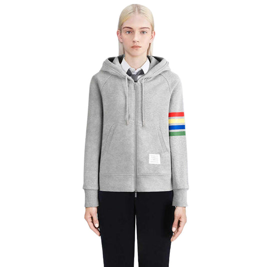 Thom Browne Rainbow Stripes Hoodie
