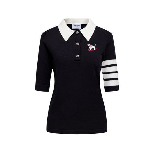 Thom Browne Women puppy POLO shirt
