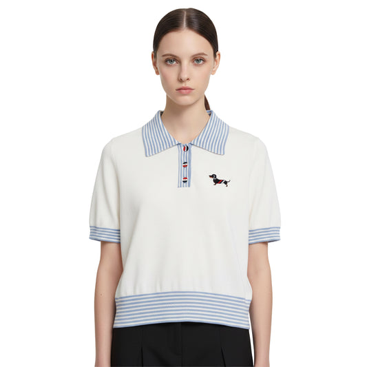 Thom Browne 2026 Open-knit Polo Shirt