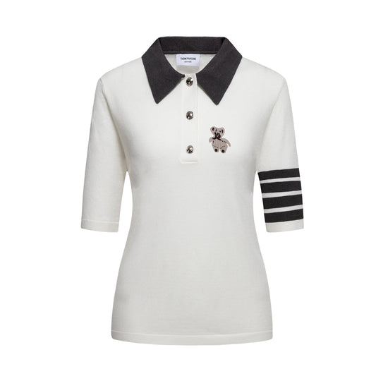 Thom Browne Women Bear POLO shirt