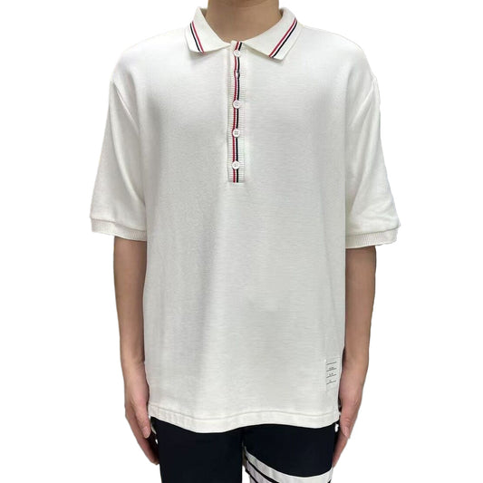 Thom Browne 2025ss Loose polo T-shirt