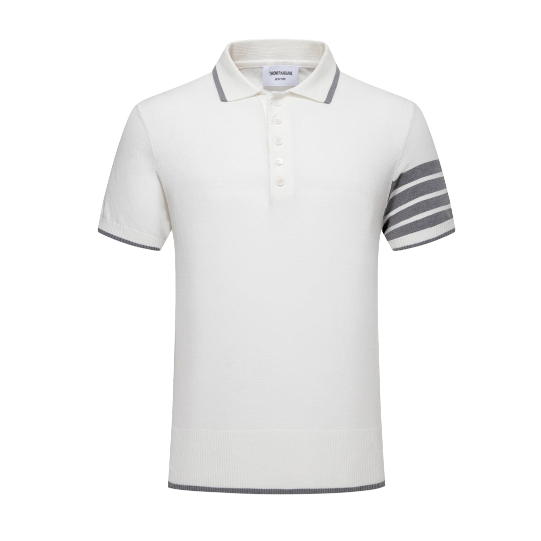 Thom Browne Contrast stripes POLO Shirt