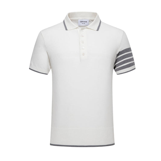Thom Browne Contrast stripes POLO Shirt