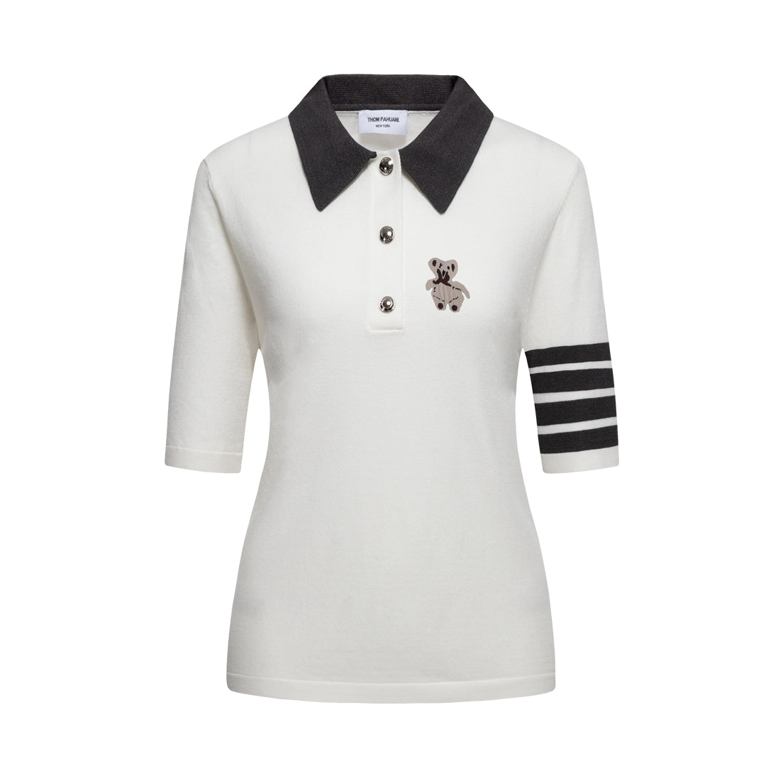Thom Browne Women Bear POLO shirt