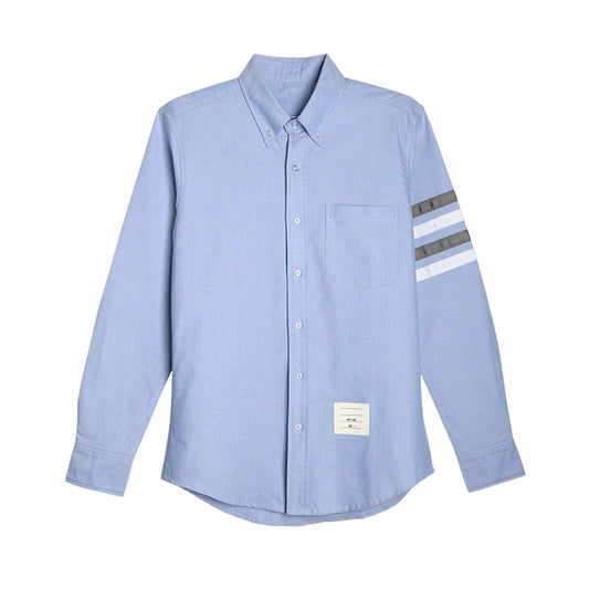 Thom Browne 4-Bar Stripes Shirt