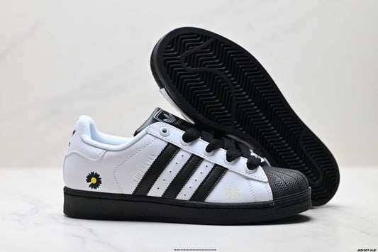 Adidas Classic Black & White Superstar Sneakers