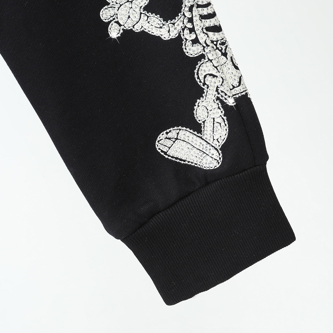 SOLO-2025SS Sports Black Hoodie