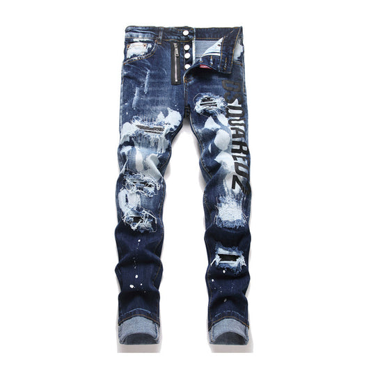 dsquared2 Blue Ripped Jeans