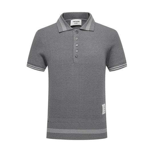 Thom Browne Waffle fabric POLO Shirt