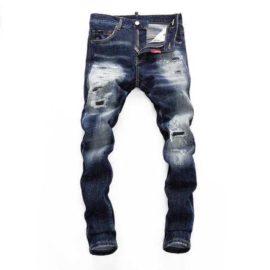 dsquared2 Frayed patch Jeans