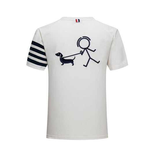 Thom Browne Puppy embroidered T-shirt