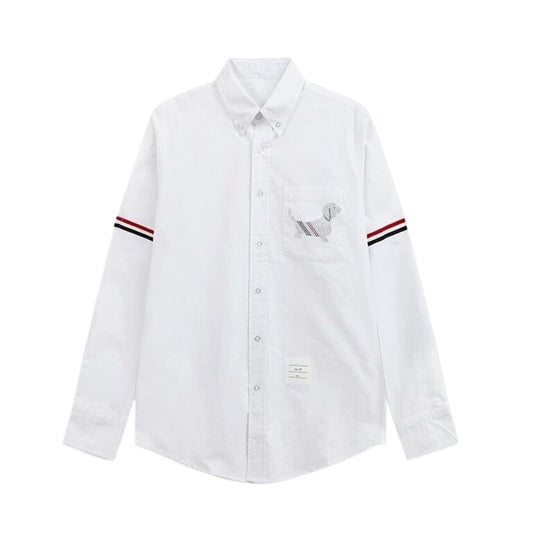 Thom Browne 4-Bar Stripes Shirt