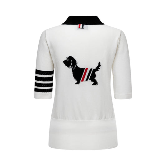 Thom Browne Women puppy POLO shirt