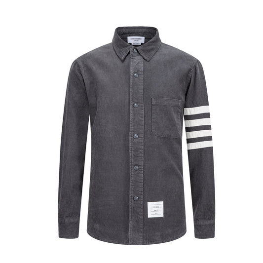 Thom Browne Man 4-Bar Thick Shirt