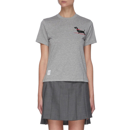Thom Browne Ski Dog Print T-shirt