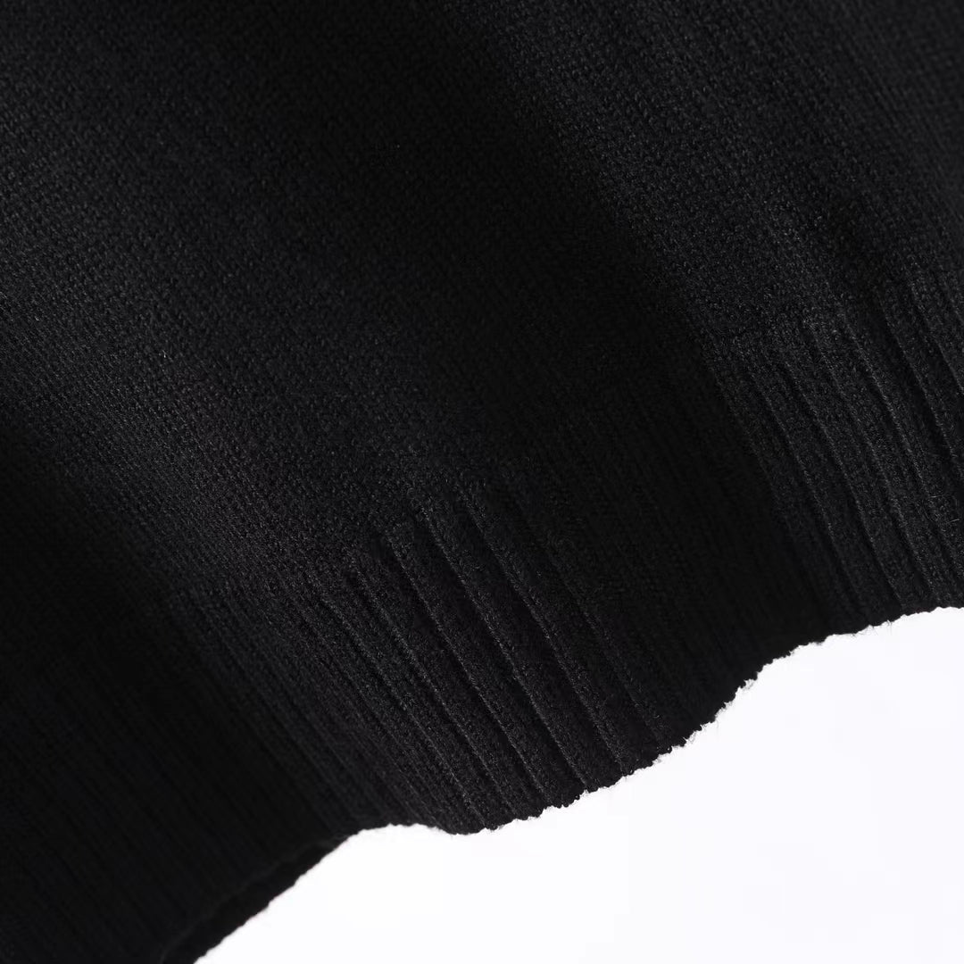 PIein Black Fleece Sweatshirt
