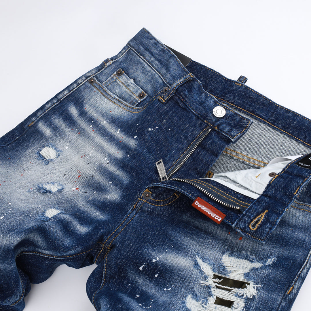 SOLO-DSQ2 25ss Ripped Jeans