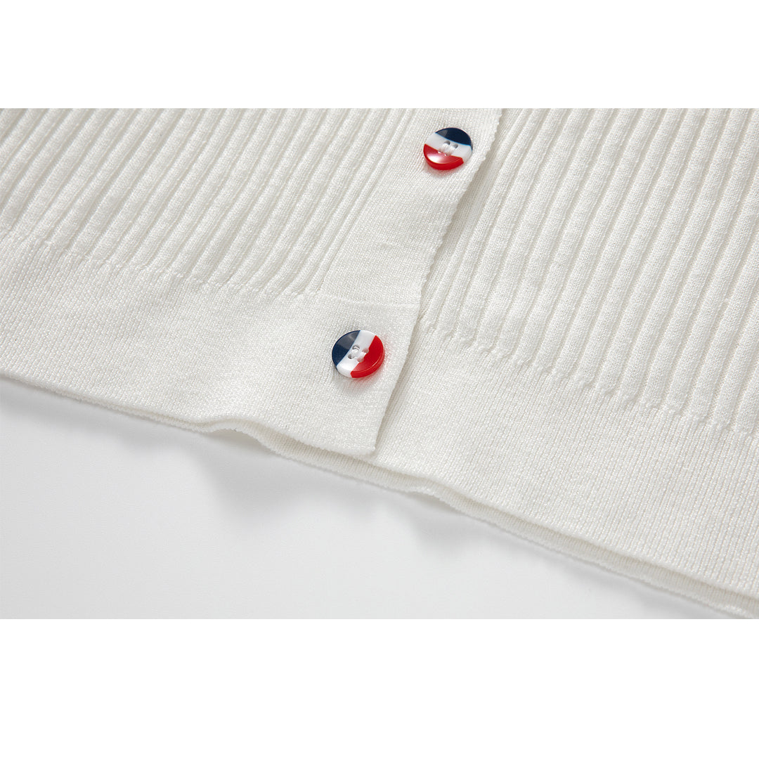 Thom Browne Women Color buckle POLO shirt