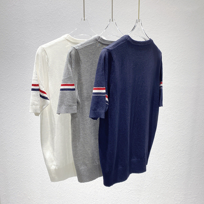 Thom Browne Women's Striped Short Sleeve T-Shirt