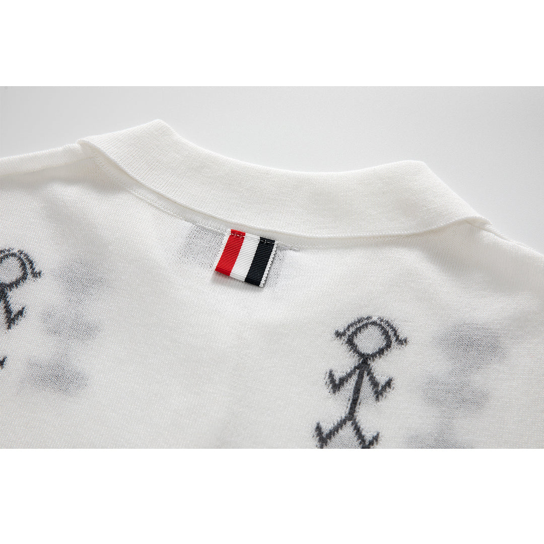 Thom Browne Women Stickman POLO shirt