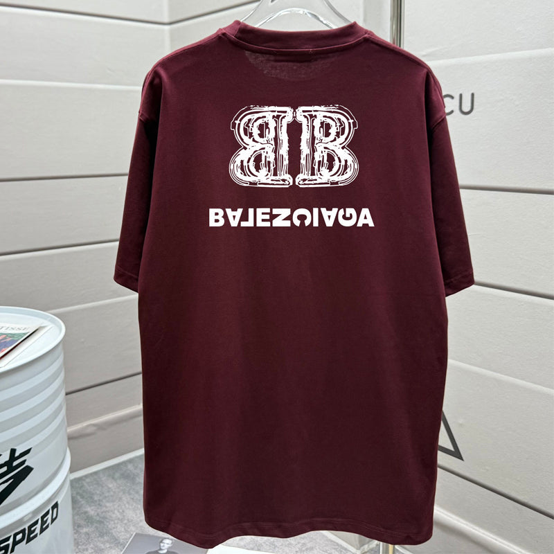 Balenciaga 2025SS Vintage Oversized Loose Fit T-Shirt | 100% Cotton