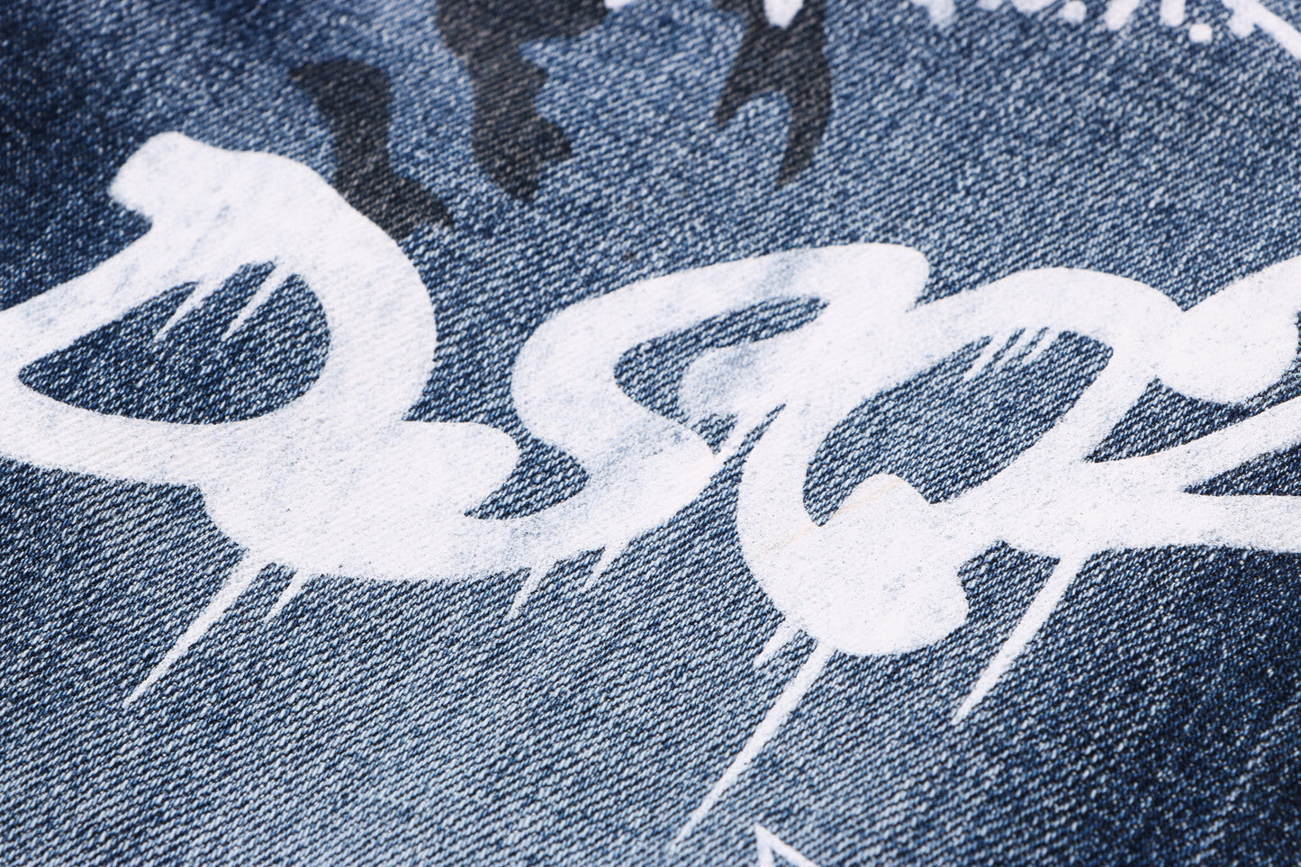 SOLO-DSQ2 Blue Graffiti Jeans