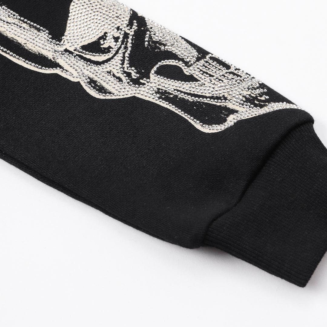 SOLO-2025SS Sports Black Hoodie