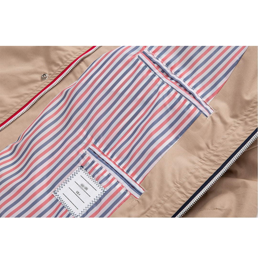 Thom Browne Khaki Hooded Jacket