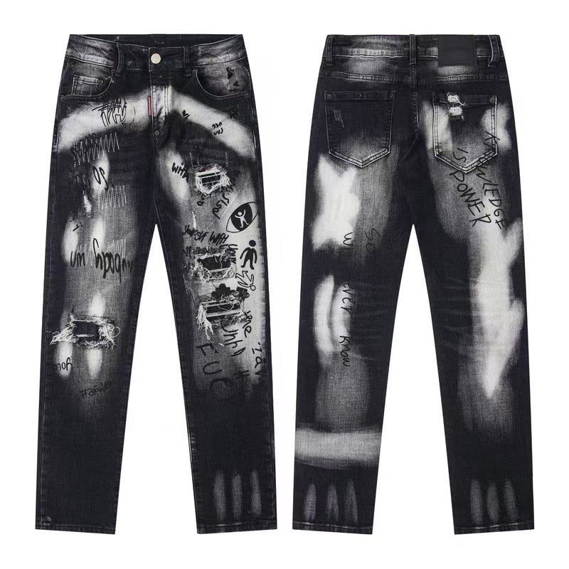 SOLO-DSQ2 25ss Ripped Jeans