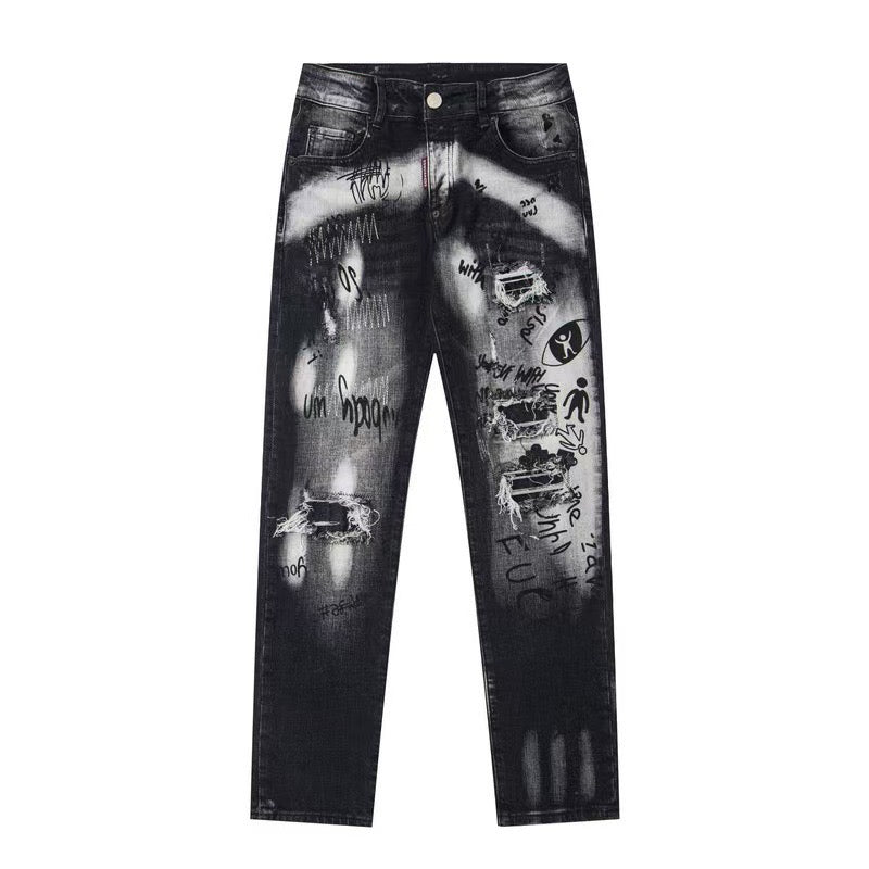 SOLO-DSQ2 25ss Ripped Jeans