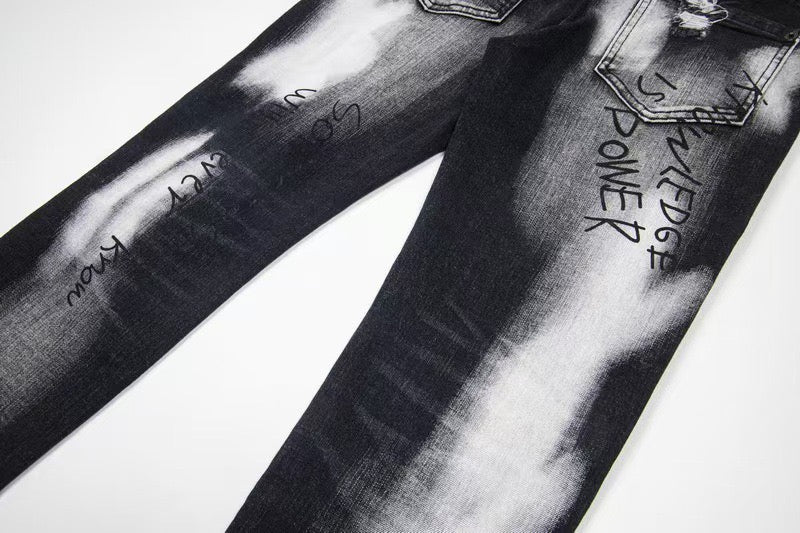 SOLO-DSQ2 25ss Ripped Jeans