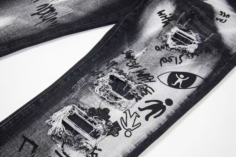 SOLO-DSQ2 25ss Ripped Jeans