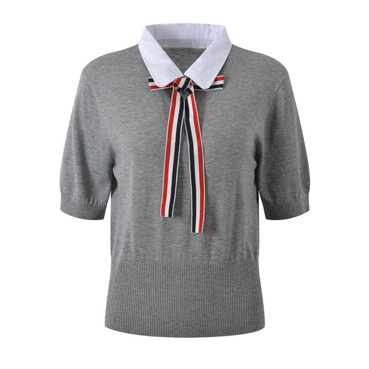 Thom Browne Women Ribbon POLO shirt