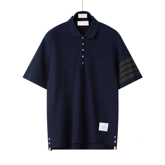 Thom Browne Pocket Stripes POLO Shirt