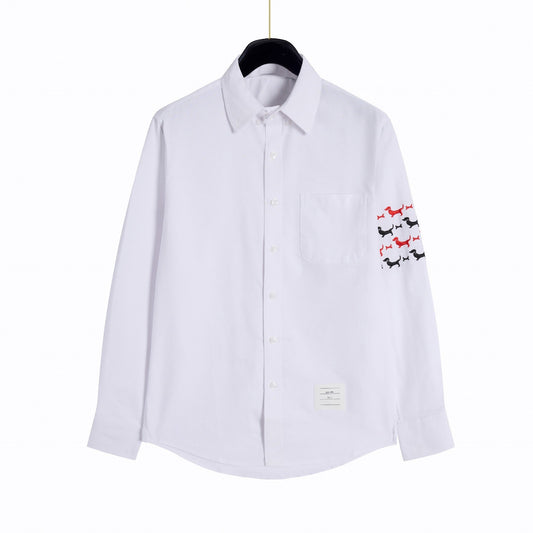 Thom Browne 4-Bar Stripes Shirt