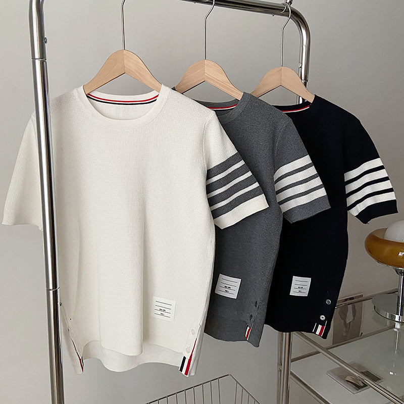 Bộ Đồ Thể Thao Dệt Kim Tay Ngắn Nữ Thom Browne