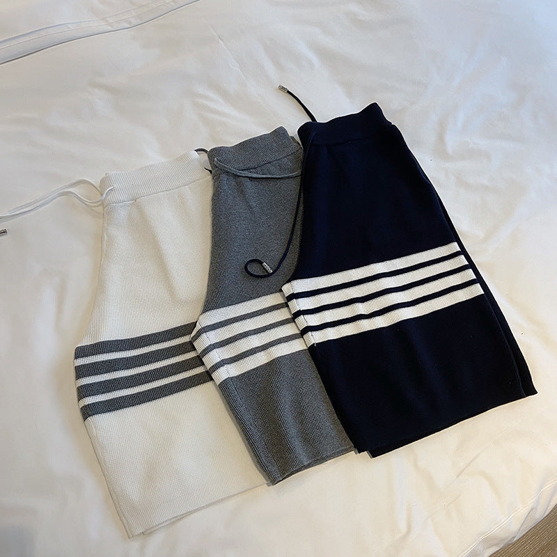 Thom Browne Women's Short-Sleeved Knitted Track Suit