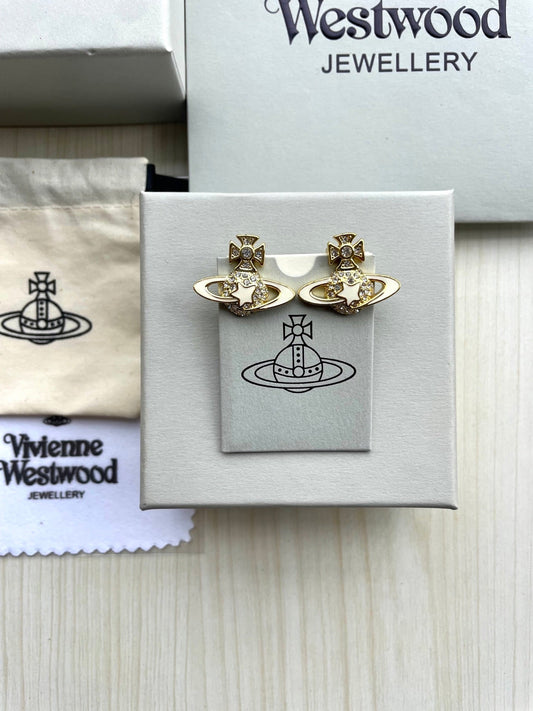 Saturn Planet Stud Earrings