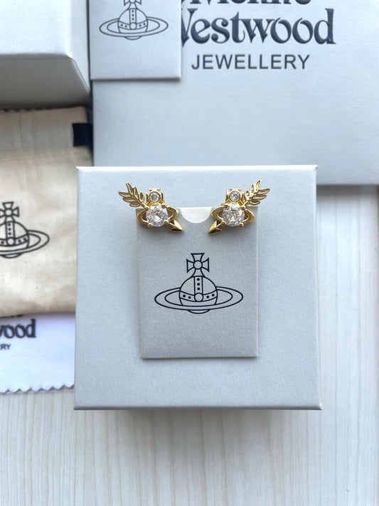 "Arrow Through the Heart" Stud Earrings