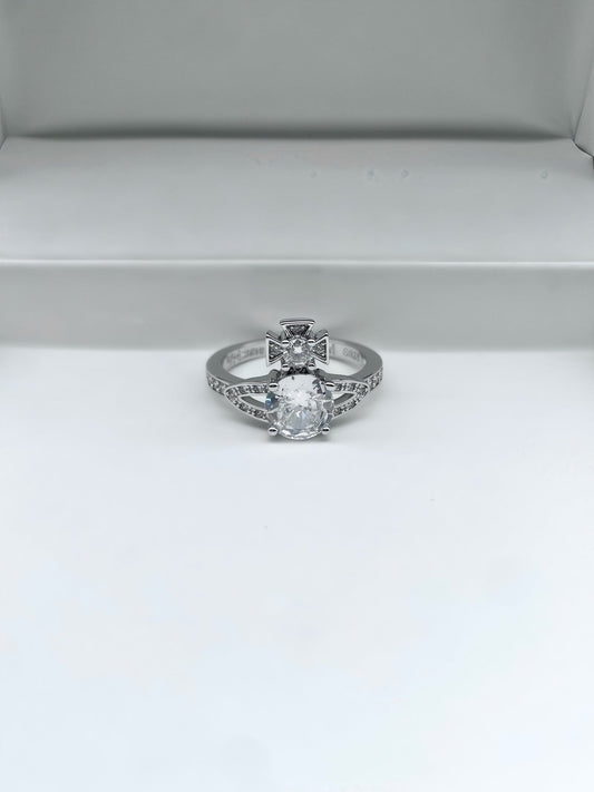 Rhinestone Planet Ring