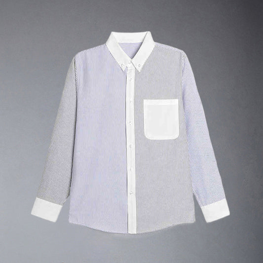 Thom Browne  Blue striped shirt