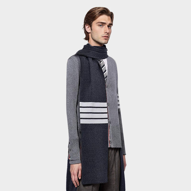 Solid color couple scarf THOM TREND